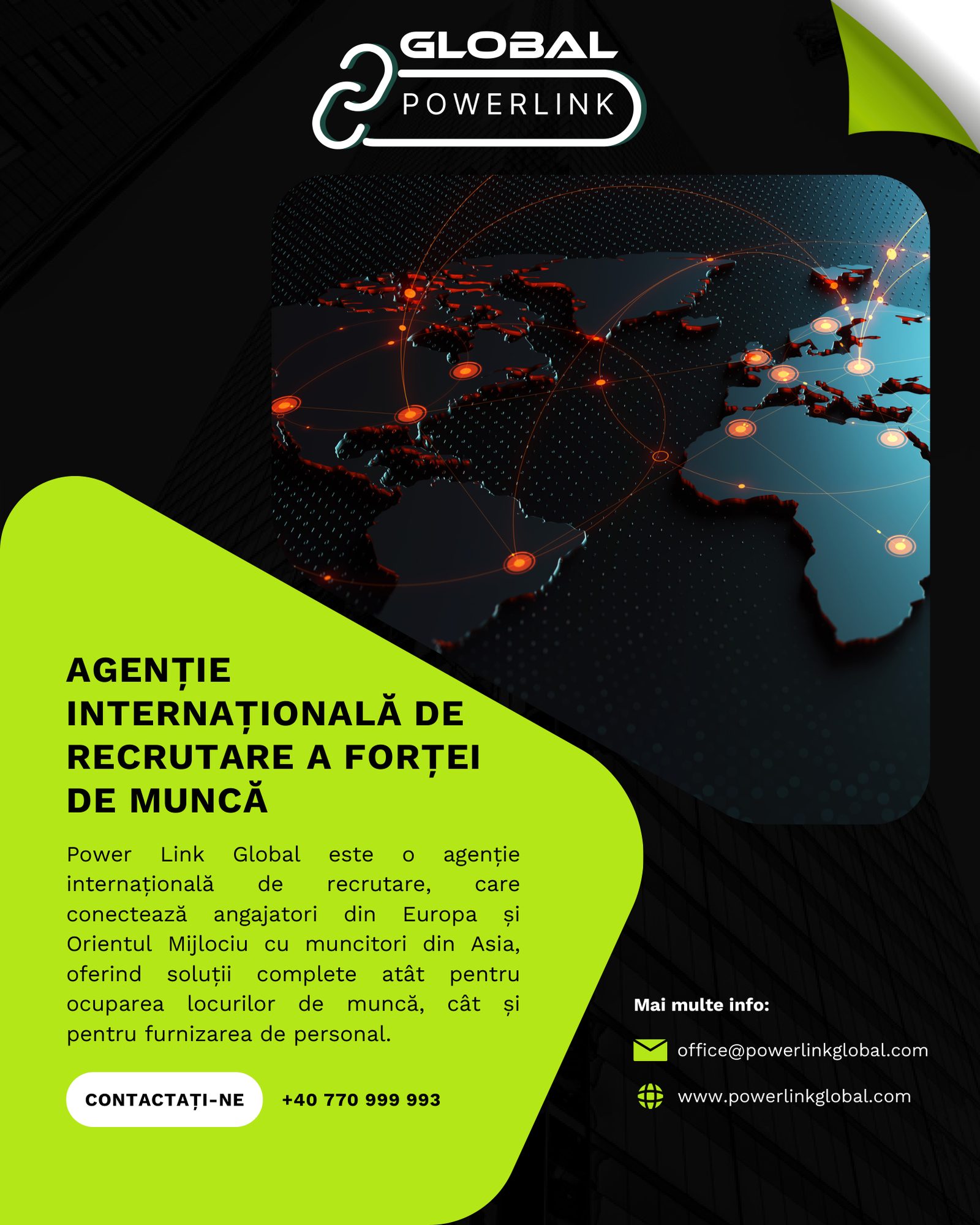 Power Link Global - hartă globală (broșură)