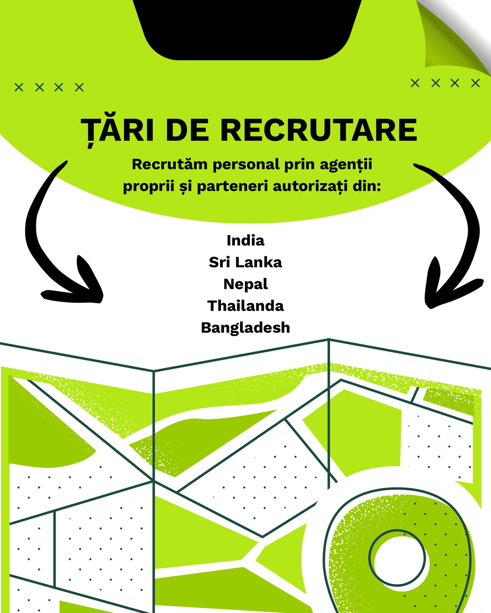 Țări de recrutare - broșură